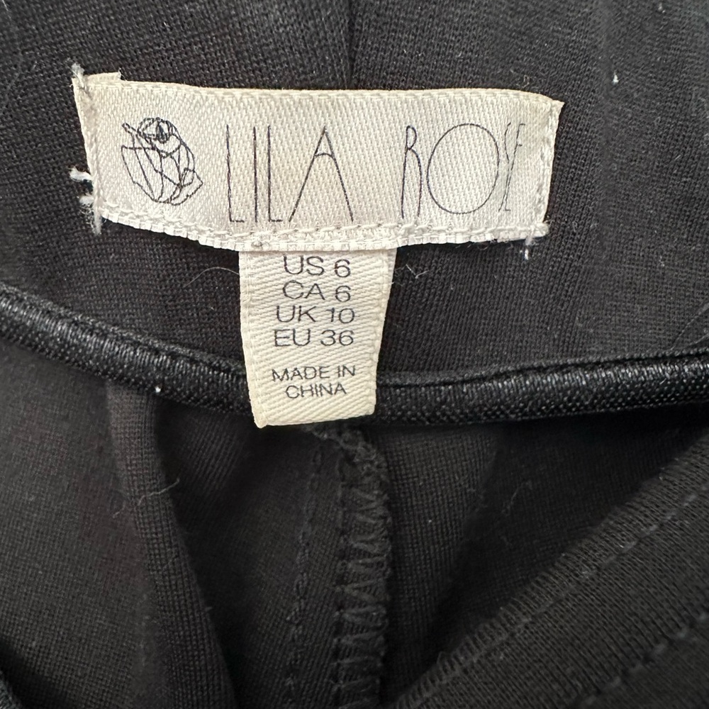 Black leggings women’s size 6 only worn once